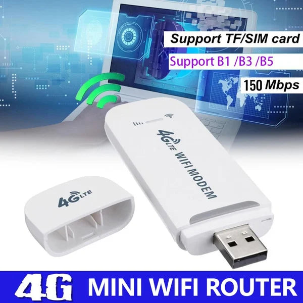 Routeur 4G LTE Router sans fil USB Broadband Mobile 150 Mbps Adaptateur de carte réseau sans fil